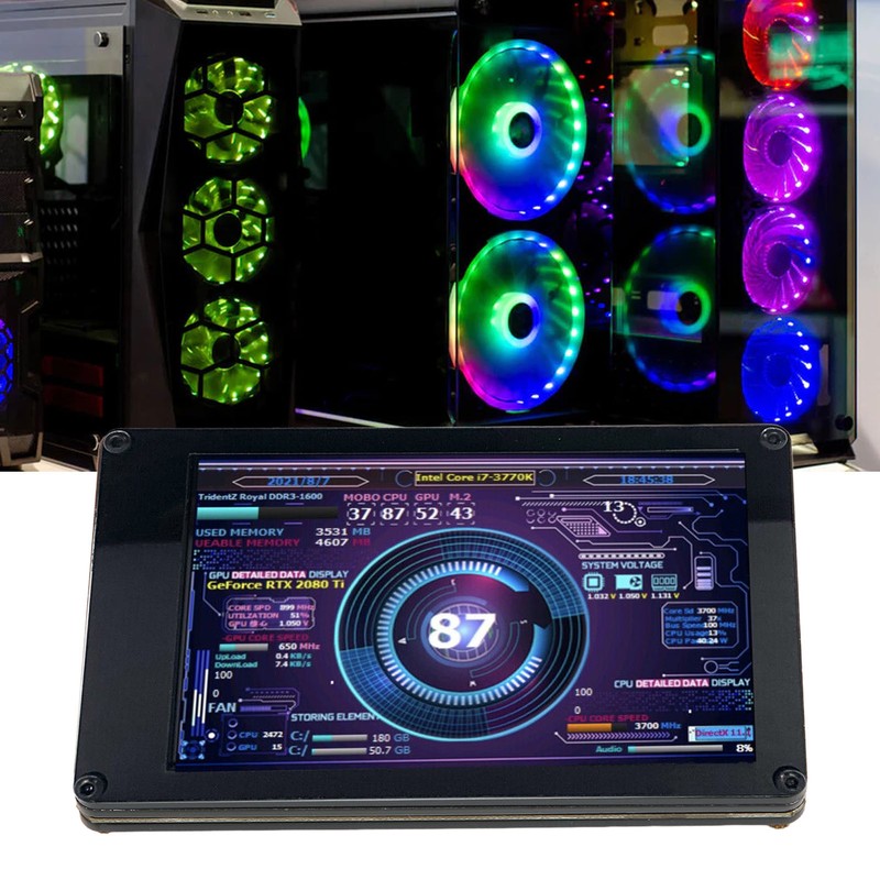 Computer Temp Monitor 3.5 Inch IPS USB Mini Screen Temperature