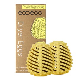 ecoegg Dryer Egg | Reduces Drying Time | Tumble Dryer Balls Replacement | Softens Clothes | Hypoallergenic | Fragrance Free | 2 Eggs