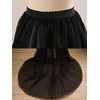 EllieWely Overskirt Short Front Long Back Party Tutu Tulle Skirt