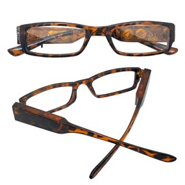 DuanMei Led Readers for Men and Women Magnifying Glasses with Light Reading Glasses With Light Led Magnifier Eyeglasses Nighttime Reader Compact Full Frame Eyewear Unisex Lighted Eye Glasses,+2.0