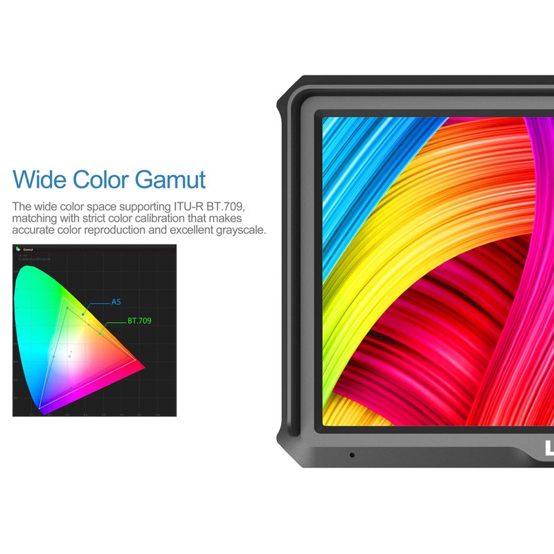 LILLIPUT A5 5 Inch IPS Camera-Top Broadcast Monitor for 4K