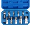 DAYUAN Spline Socket Bit Set 10pcs Square Triple Silver M4
