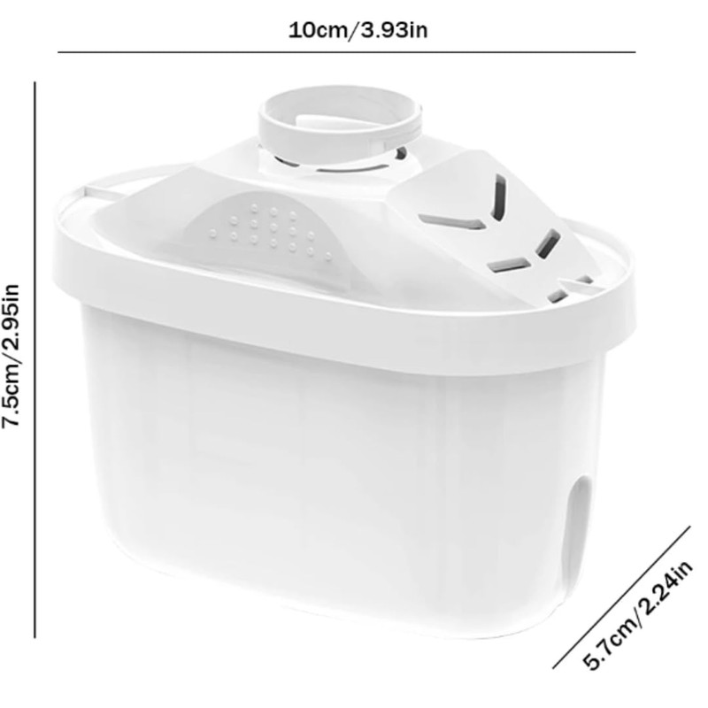 SPARE SQUARE Replacement Water Filter Cartridges for Brita® Maxtra+® Plus,