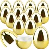 Haconba 15 Packs 6 Inch Jumbo Golden Easter Eggs Large