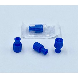 Luer-Lock Combination Plug Blue for Syringes (Pack of 100)
