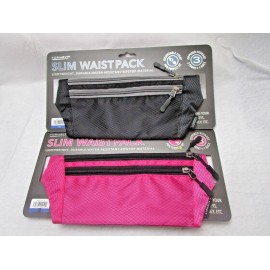 FormFit Waist Pack - separate 3 pockets - Fanny pack - Pink or Black-Lightwei - Pink