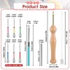 12 Pieces Punch Needle Kit, Embroidery Punch Needle Tool Adjustable