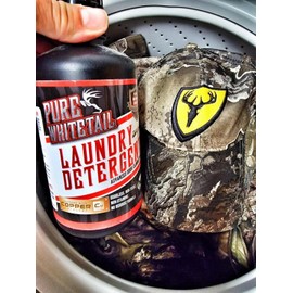 Pure Whitetail Scent Eliminator Laundry Detergent for Hunting Clothes – Scent Control Formula for Deer Hunting Clothes, HE Washer Safe, Non UV, Odor Neutralizing