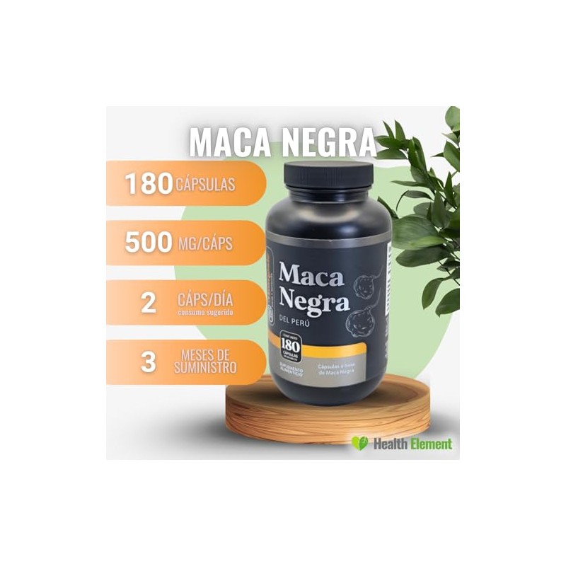 Maca Negra Peruana | 1000 mg de Maca Negra Peruana
