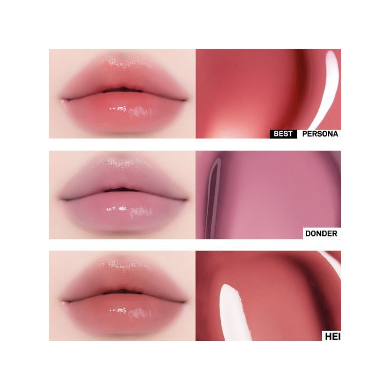 NAMING Glowy Heart Lip Tint 5.7g(Blurry Mini Tint gift), Color:INCENDIO