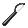 2–TECH Ceramic Peeler - Long blade, Black with Rotating Blade