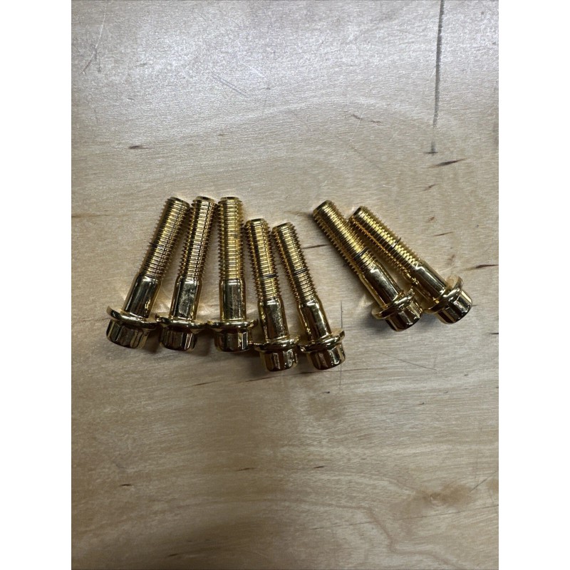 Din 6923 M7 32mm 24 K Gold 3PC Wheel Rim
