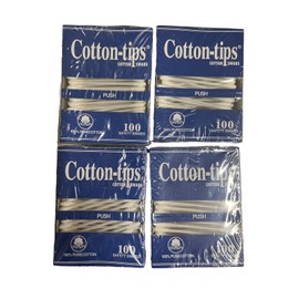 Cotton Tips 400 Cotton Swabs - For Ear Wax - Crafts and Projects - Q - Cotton Tips - 4 Boxes