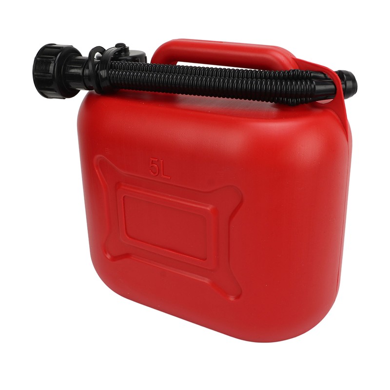 Gas Can 5L 1.3 Gallon ABS Leakage Free Red Portable