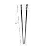 Set of 2 Hair Sticks with 3 Diamonds Chopsticks -