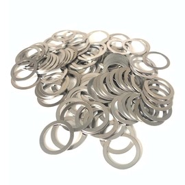 WKOOA Metal Shim Washers Stainless Steel Ultrathin Gasket Thin Flat Washer Pack of 100-12x16x0.5