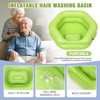 Inflatable Shampoo Basin for Bedridden, Elderly & Disabled - Petal-Shape