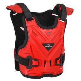 Motorcycle Body Armor Vest, Dirt Bike Chest Protector with Back Support & Breathable Mesh, Motocross Gear for MTB Off-Road Racing Mountain Bike