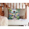 Caroline's Treasures Spring Path Throw Pillow, 14Hx14W, German Shorthaired Pointer