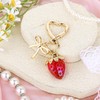 Apausvcm Strawberry Keychain, Cute Strawberry Bag Charms for Women Girls