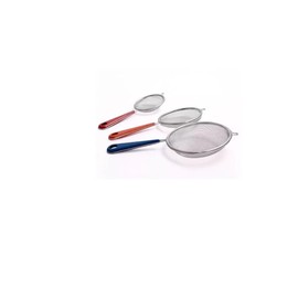 3 Pcs Sieves and Strainers Set Stainless Steel Fine Mesh Strainer and Sieve for Baking and Cooking Flour Quinoa Tea Juice Rust Free Colanders and Sifters with Strong Sturdy Non Slip Handles (3 Pc)