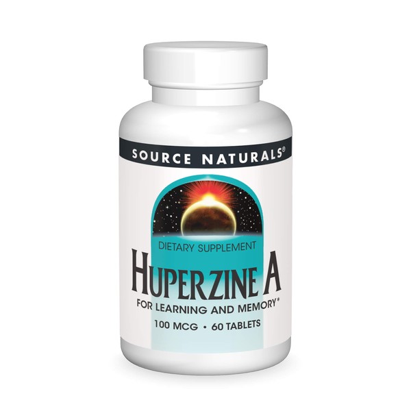 Source Naturals Huperzine A 100 mcg for Learning & Memory - 60 Tablets