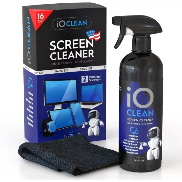 Branded Screen Cleaner Spray (16oz) – Best Large Kit for