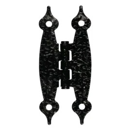 Liberty H09000C-BL 3 7/16" x 1 7/16" Hamercraft Front Mount Hinge Black 10 Pairs