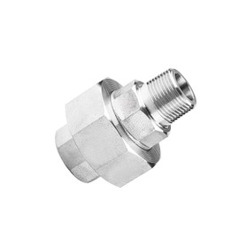 Pysrych Stainless Steel 304 Cast Pipe Fitting, Union, 1/2" NPT Female x 1/2" NPT Male, 1pc