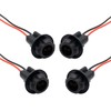 T10 W5W 194 Bulb Socket with Wire Pigtail, Pre-Wired Harness