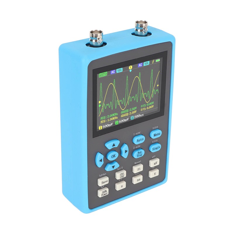 Handheld Oscilloscope 2 Channel 120MHz Bandwidth 2.8in LCD Backlight Display