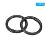 PATIKIL 25mm/1" Metal Spring O Rings, 12 Pcs Spring Gate