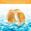 4 Pieces Reducer Adapter, Brass Thread Adapter Hex Water Pipe
