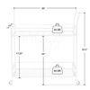 FirsTime & Co. Silver Delilah Bar Cart, 2 Tier Mobile