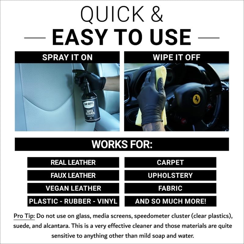 CAR GUYS Super Cleaner | Effective Car Interior Cleaner |