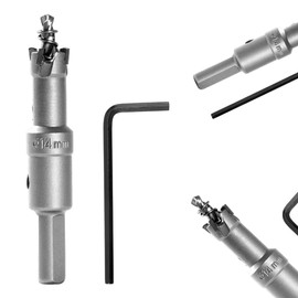 Bi-Metal Hole Saw 14mm TCT Carbide Heavy Duty Industrial Grade Stainless Steel Hole Cutter for Mental Wood Stainless Steel Plastic Copper