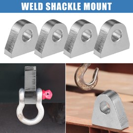 uxcell 4 Pcs Welded on Shackles Clevis Mount 1" Thickness Steel for Offroad Trucks Trailer and Hydraulic Tractor Bucket