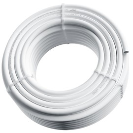 Happybuy PEX Pipe 3/4 Inch, 100FT Length PEX-A Flexible Tubing for Potable Water, Hot/Cold Water Lines, Plumbing Applications, Includes Cutter, White