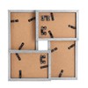 PETAFLOP 4 Pack 4x6 Picture Frames Collage, 4 openning Grey
