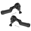 TRQ Front Outer Tie Rod Set Compatible with 2004-2013 Mazda