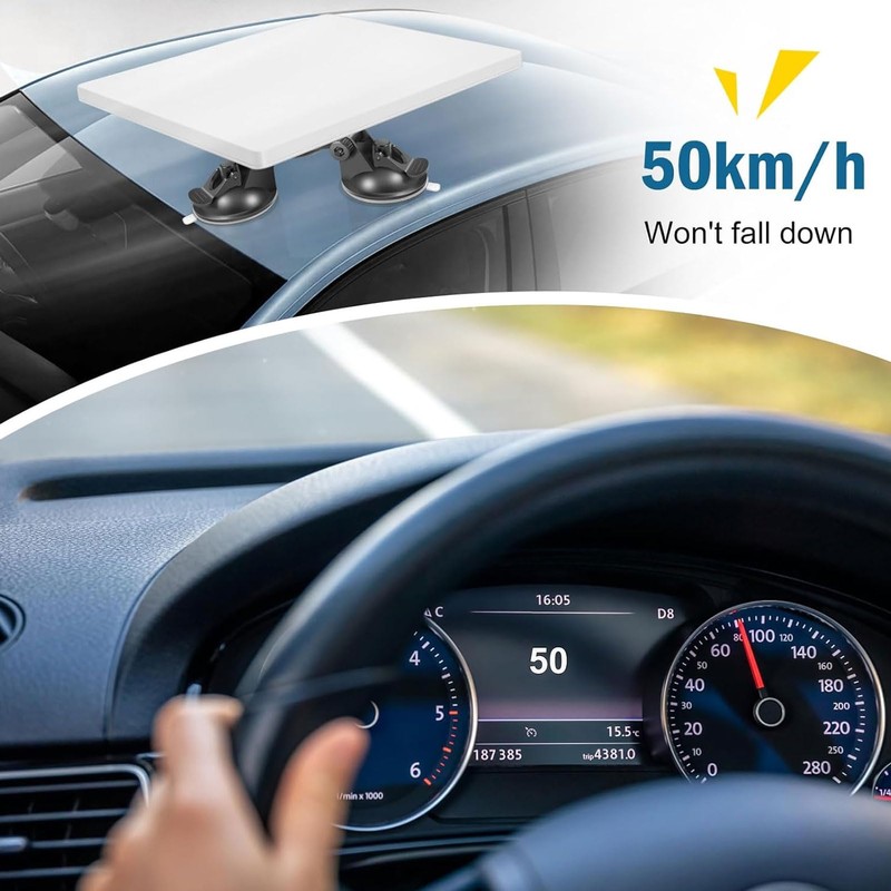 Mini Car Roof Suction Cup Mount, Car Mounting Kit for