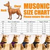 Musonic No Pull Dog Harness, Breathable Adjustable Comfort, Free Leash