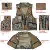 cocoFleur Men's Outdoor Fishing Vest Tactical Camo Mesh Vest with