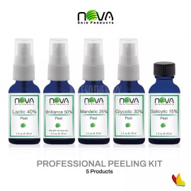 NOVA Professional Peeling Kit 5 Products By Nova Skin Mandelic Billiance Salicylic