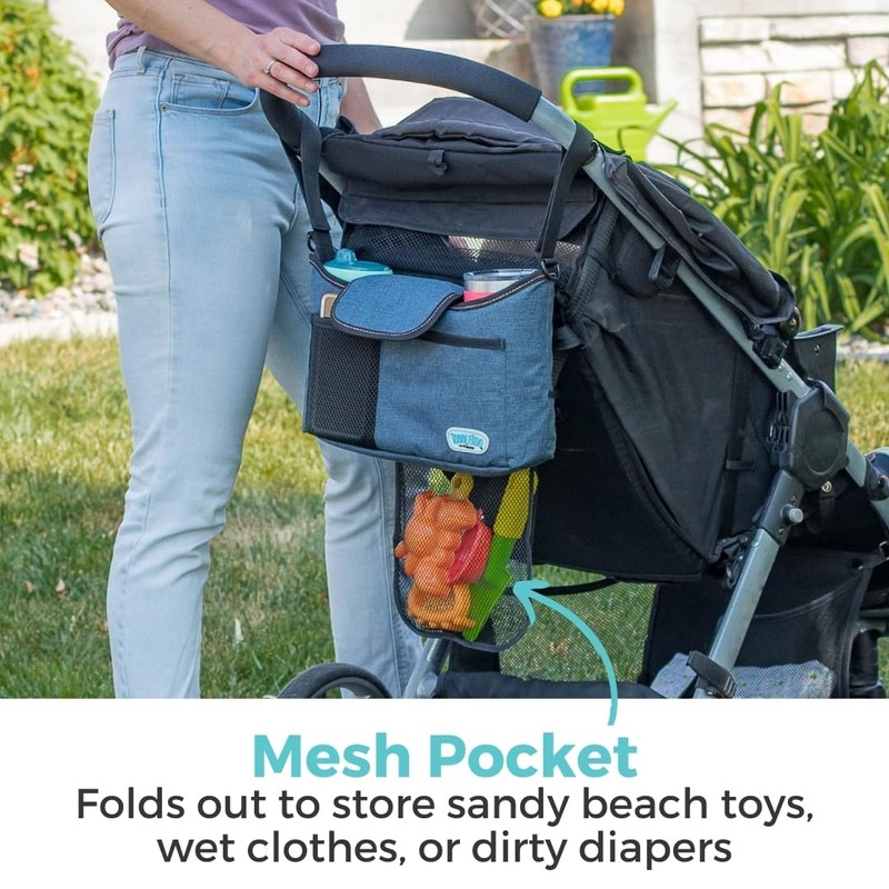 Toddleroo by North States On-The-Go Stroller Organizer with Insulated Cup