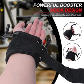 Hand Grip Support for Deadlift | Assist Wrist Hook for Horizontal Bar | Reinforced Nylon Sports Accessories for a Variety of Fitness Exercises