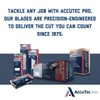 AccuTec Pro Steel Single Backed Edge Razor Utility Blades -