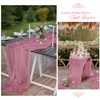 6 Pack Dusty Rose Cheesecloth Table Runner Gauze Table Runner