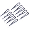 100pcs U Shape Clear Durable Plastic Alligator Clips Shirts Folding