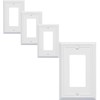 OKAWYC Single Decorator Light Switch Cover Belaire Beaded Metal Wall